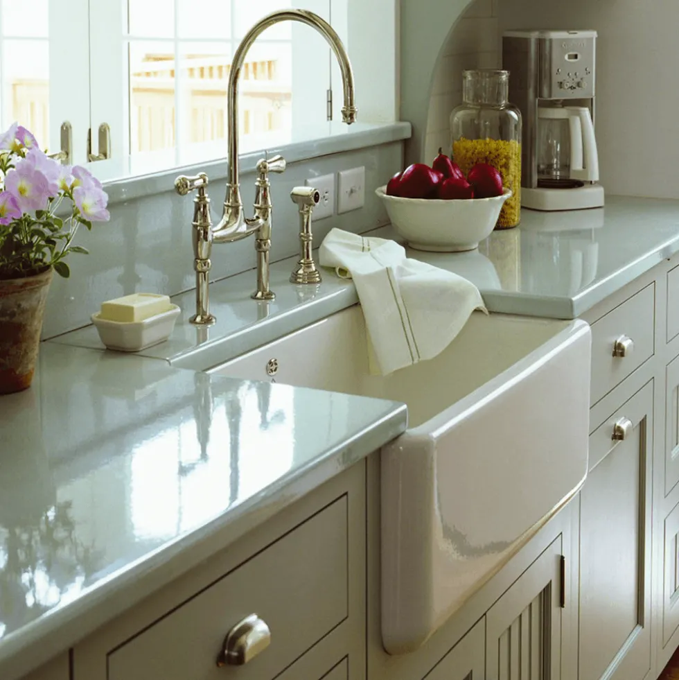 Shaws Contemporary Butler White Ceramic Large Single Bowl Kitchen Sink - 795mm x 460mm