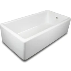 Shaws Contemporary Butler White Ceramic Single Bowl Kitchen Sink - 914mm x 460mm
