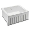 Shaws Original Bowland Ceramic Single Bowl Fluted Front Sink - 595mm x 465mm