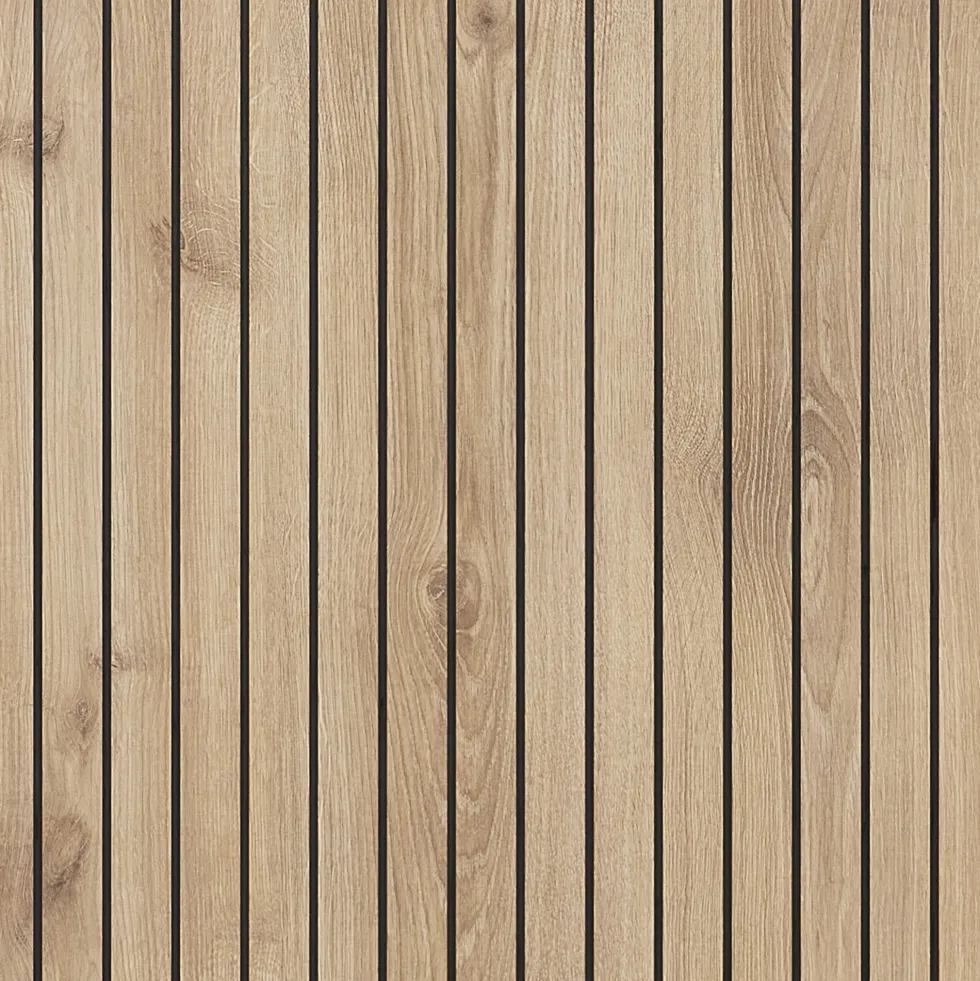 Showerwall Arcade Matt Oak Laminate Ply Wood Proclick Bathroom Wall Panel - 2400 x 600mm