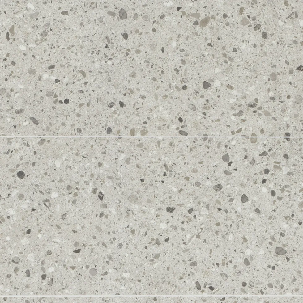 Showerwall Brushed Cloud Terazzo Laminate Tile - 2400 x 600mm
