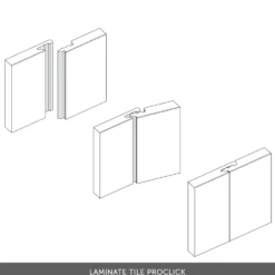 Showerwall Cement Herringbone Laminate Tile - 2400 x 600mm