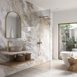 Showerwall Onyx Smoke Acrylic Bathroom Wall Panel