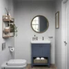 Showerwall Snow White Satin Chevron Laminate Tile - 2400 x 600mm