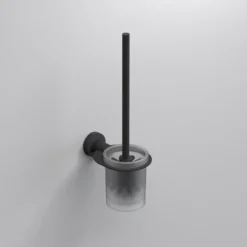 Sonia Tecno Project Black Toilet Brush Set