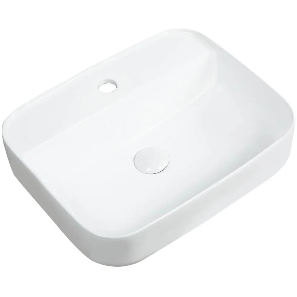 Sophia Rectangular 1 Tap Hole Countertop Basin - 500 x 400mm