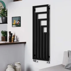 Terma Angus Heban Black Vertical Designer Radiator