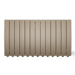 Terma Bergamo Electric Single Panel Horizontal Radiator with VEO Wi-Fi Controlled Heating Element