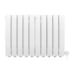 Terma Bergamo Electric Single Panel Horizontal Radiator with VEO Wi-Fi Controlled Heating Element