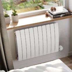 Terma Bergamo Electric Single Panel Horizontal Radiator with VEO Wi-Fi Controlled Heating Element