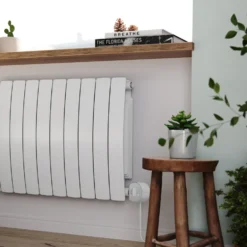 Terma Bergamo Electric Single Panel Horizontal Radiator with VEO Wi-Fi Controlled Heating Element
