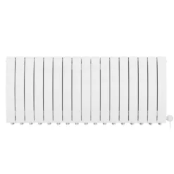 Terma Bergamo Electric Single Panel Horizontal Radiator with VEO Wi-Fi Controlled Heating Element