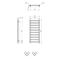 Terma Crystal Ladder Heated Towel Rail