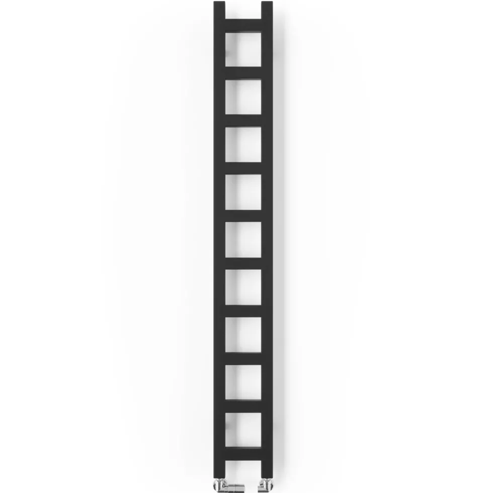 Terma Easy Matt Black Heated Towel Rail - 3 Sizes