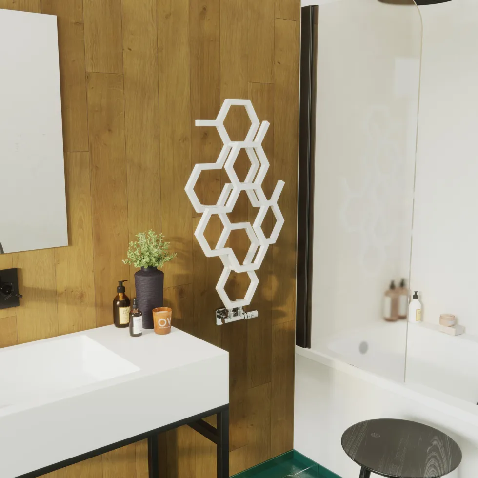 Terma Hex Steel Designer Vertical Radiator