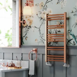 Terma Jade Curved Heated Towel Rail - True Copper - 2 Sizes