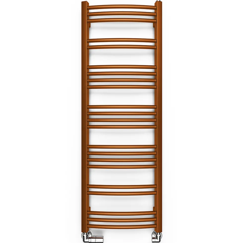 Terma Jade Curved Heated Towel Rail - True Copper - 2 Sizes