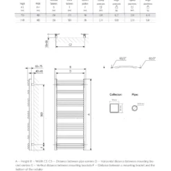 Terma Jade Curved Heated Towel Rail - True Copper - 2 Sizes