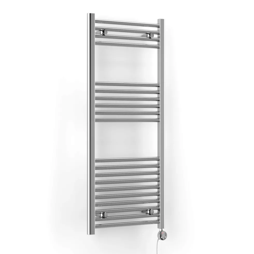 Terma Leo Chrome Electric Heated Towel Rail with Heating Element