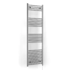Terma Leo Chrome Electric Heated Towel Rail with Heating Element