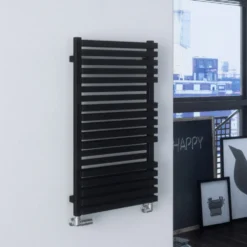 Terma Quadrus Bold Heated Towel Rail - Metallic Black