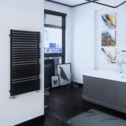 Terma Quadrus Bold Heated Towel Rail - Metallic Black
