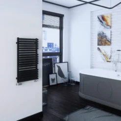 Terma Quadrus Bold Heated Towel Rail - Metallic Black