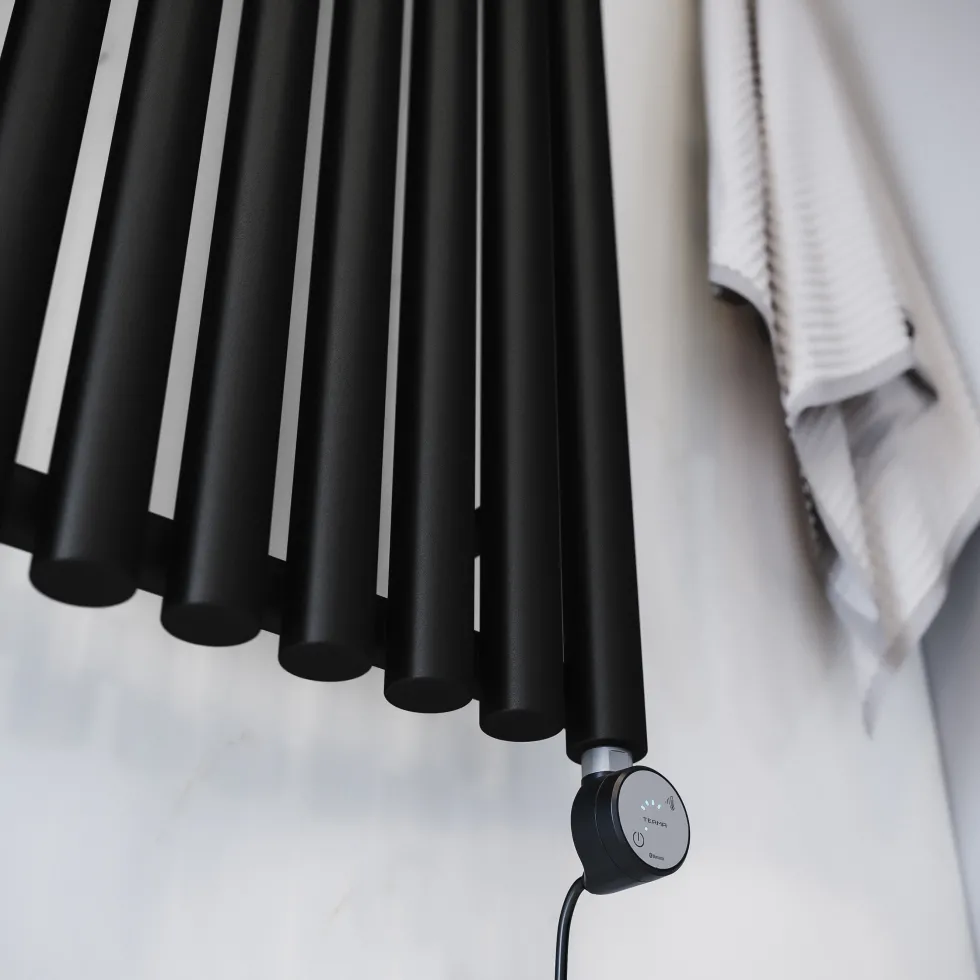Terma Rolo Room E Single Panel Electric Radiator with MOA Blue Heating Element