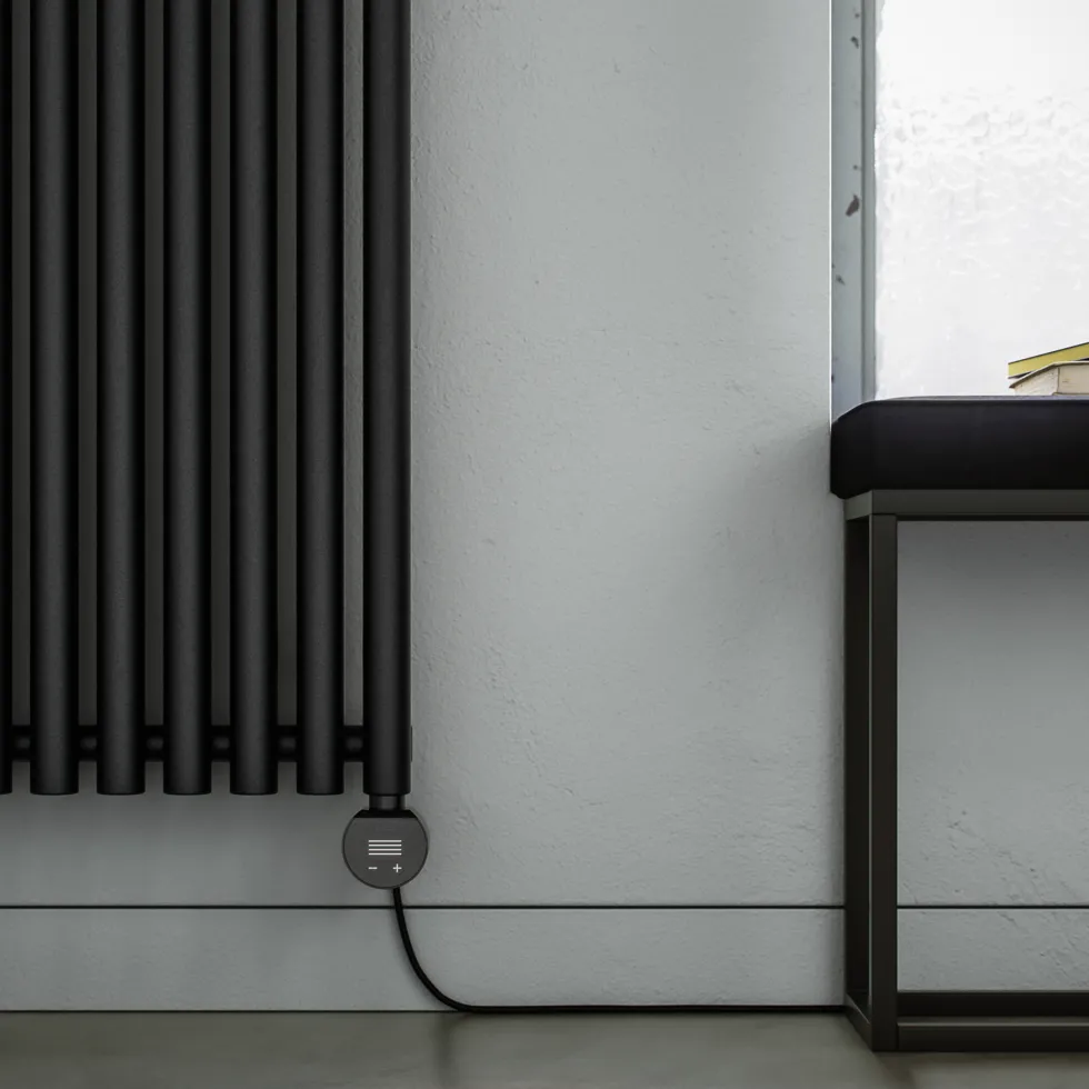 Terma Rolo Room E Single Panel 2000 x 590mm Electric Radiator with 1500W Wi-Fi Controlled VEO Heating Element