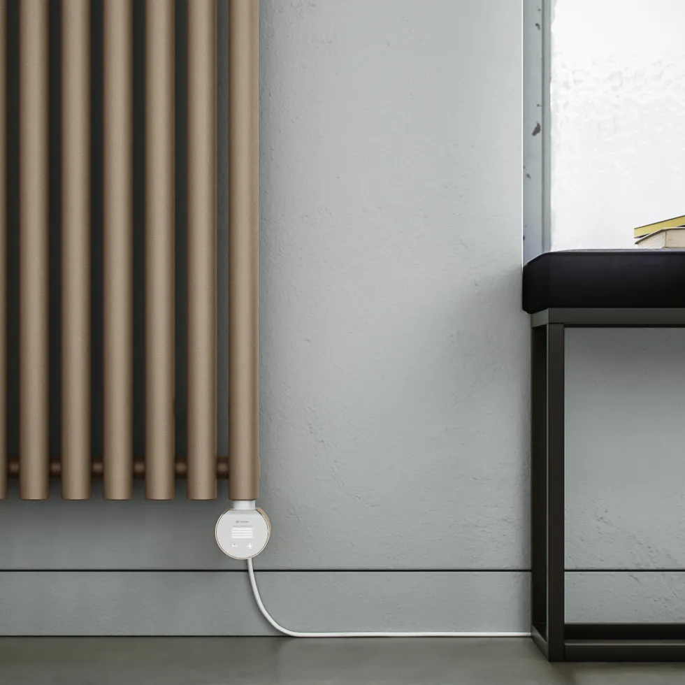Terma Rolo Room E Single Panel 2000 x 590mm Electric Radiator with 1500W Wi-Fi Controlled VEO Heating Element