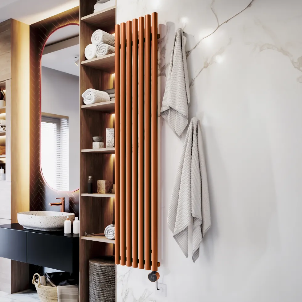 Terma Rolo Room E Single Panel 1800 x 370mm Electric Radiator with 800W Wi-Fi Controlled VEO Heating Element