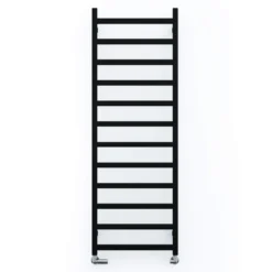 Terma Simple Flat Heban Black Ladder Heated Towel Rail