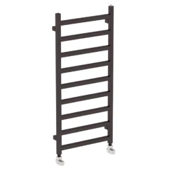 Terma Simple Flat Heban Black Ladder Heated Towel Rail