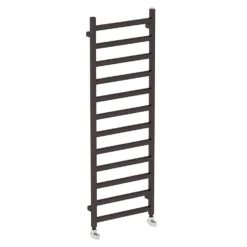 Terma Simple Flat Heban Black Ladder Heated Towel Rail