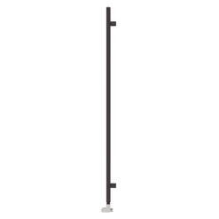 Terma Simple Flat Heban Black Ladder Heated Towel Rail