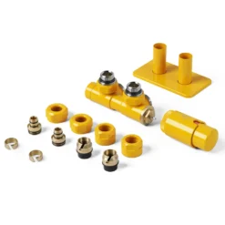 Terma Vario Twins All In One Integrated 50mm Valves with Pipe Masking Set