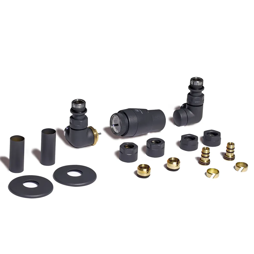 Terma Vario Vision 3 Axis Thermostatic Corner Valves with Pipe Masking - Left or Right Hand