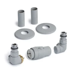 Terma Vario Vision 3 Axis Thermostatic Corner Valves with Pipe Masking - Left or Right Hand