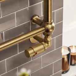 Terma Vario Vision 3 Axis Thermostatic Corner Valves with Pipe Masking - Left or Right Hand