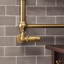 Terma Vario Vision 3 Axis Thermostatic Corner Valves with Pipe Masking - Left or Right Hand