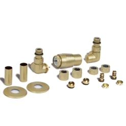 Terma Vario Vision 3 Axis Thermostatic Corner Valves with Pipe Masking - Left or Right Hand