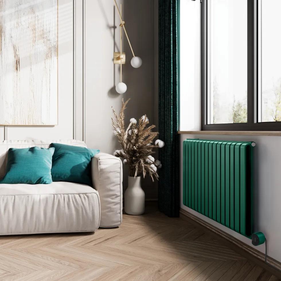 Terma Warp Room Double Panel 630 x 1045mm Electric Radiator with 1200W Wi-Fi Controlled VEO Heating Element