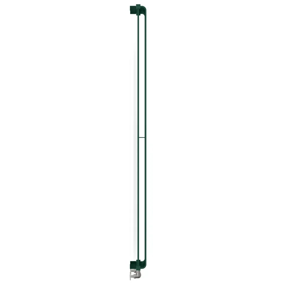 Terma Warp Room Matt Green Double Panel Vertical Radiator