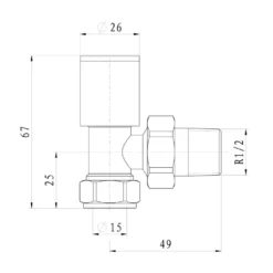Toasty Anthracite Round Manual Valve