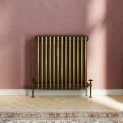 Toasty Ardleigh Antique Brass Horizontal Column Radiator