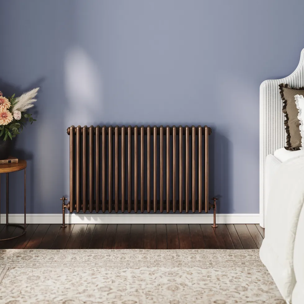 Toasty Ardleigh Antique Copper Horizontal 3 Column Radiator