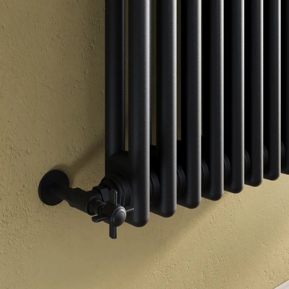 Toasty Ardleigh Matt Black Horizontal Column Radiator