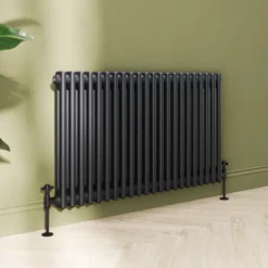 Toasty Ardleigh Matt Black Horizontal Column Radiator
