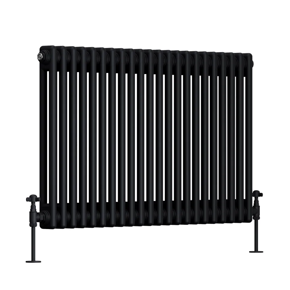 Toasty Ardleigh Matt Black Horizontal Column Radiator