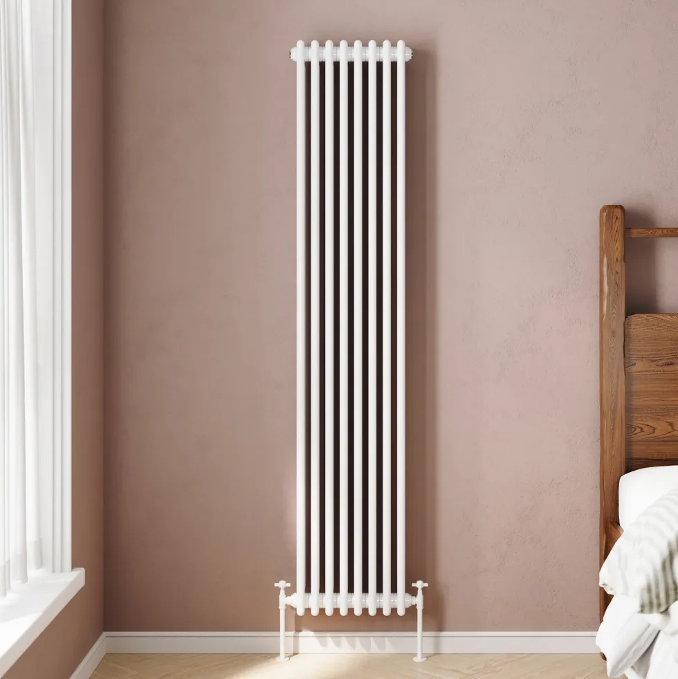 Toasty Ardleigh White Vertical Column Radiator